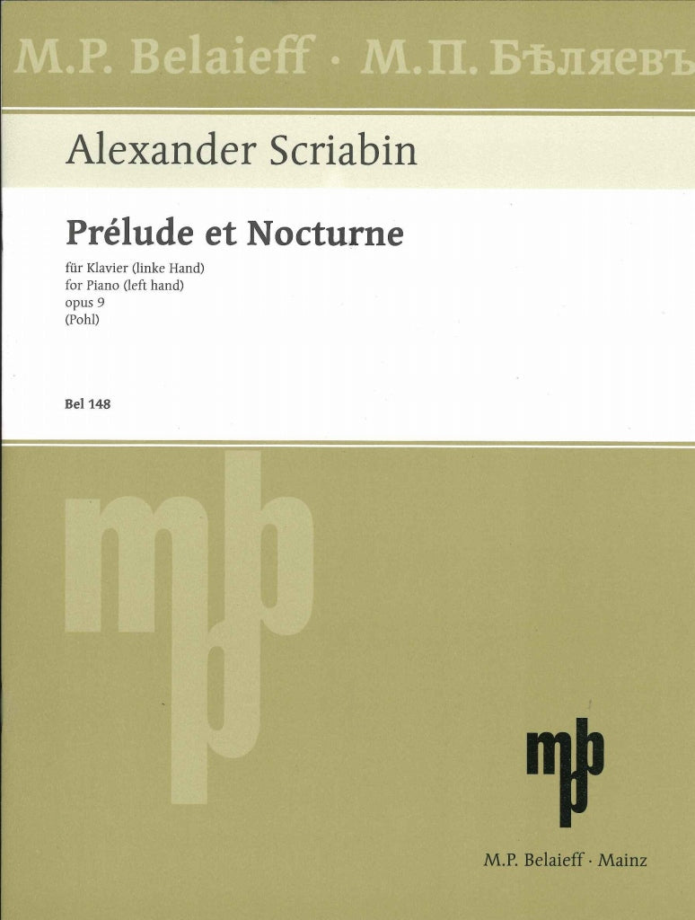 Scriabin, Prelude & Nocturne op. 9 (LH) (Belaieff)