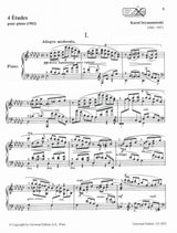 Szymanowski, op. 4 4 Etudes (Universal)