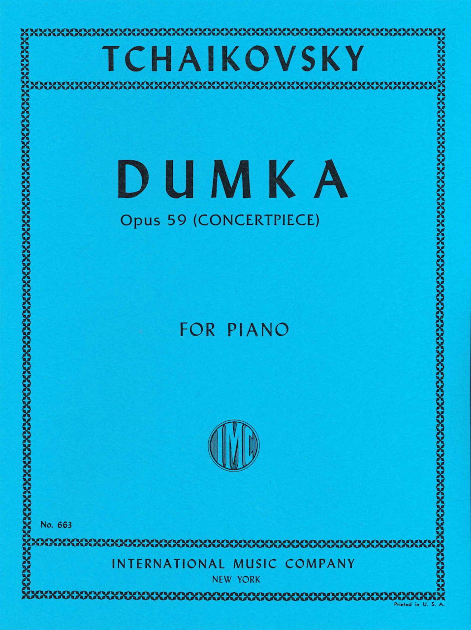 Tchaikovsky, Dumka op. 59 (IMC)
