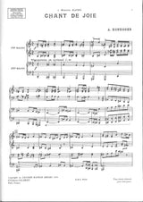 Honegger, Chant de joie (Salabert)