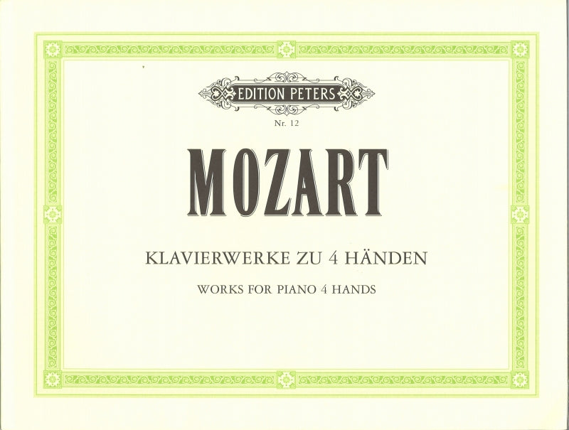 Mozart, Works for Piano 4 Hands (Peters)