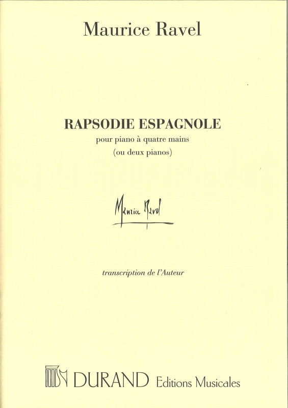 Ravel, Rapsodie espagnole (Ravel) (Durand)