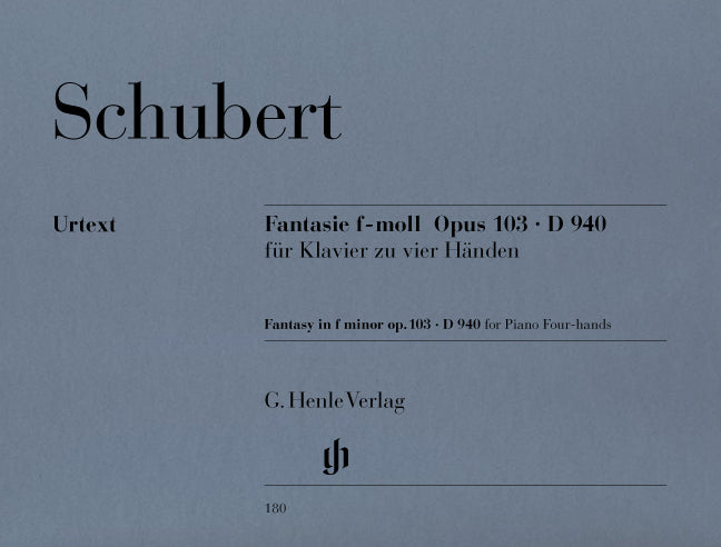 Schubert, Fantasie D 940 in f op. 103 (Henle)