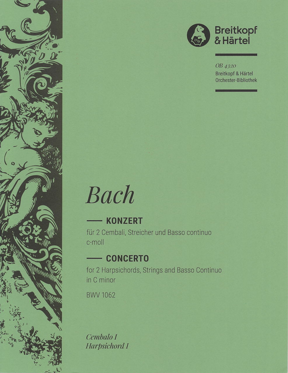 Bach, Concerto BWV 1062 Cemb I,Cemb II (Breitkopf)