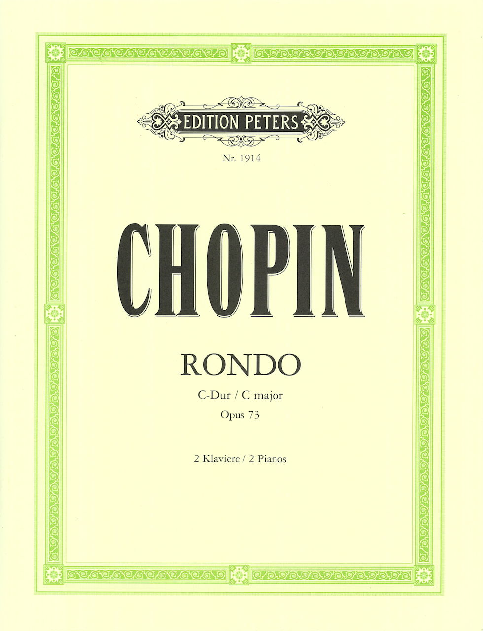Chopin, Rondo C-dur op. 73 (Peters)