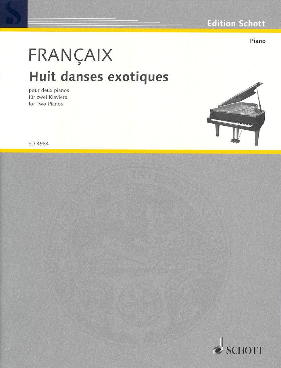 Francaix, 8 danses exotiques (Schott)