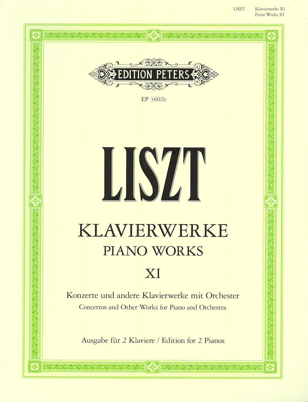 Liszt, Klavierwerke 11 (Peters)