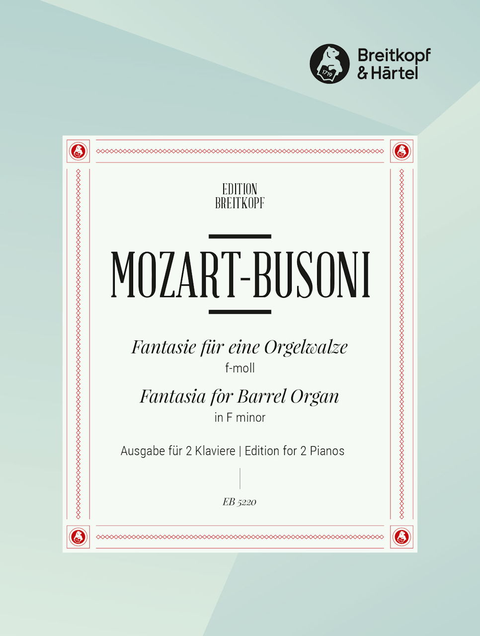 Mozart/Busoni, Fantasie f-moll, KV.608 (Breitkopf)