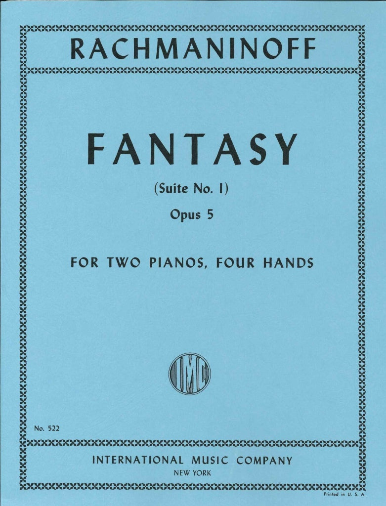 Rachmaninoff, Fantasy/Suite No. 1 op. 5 (IMC)