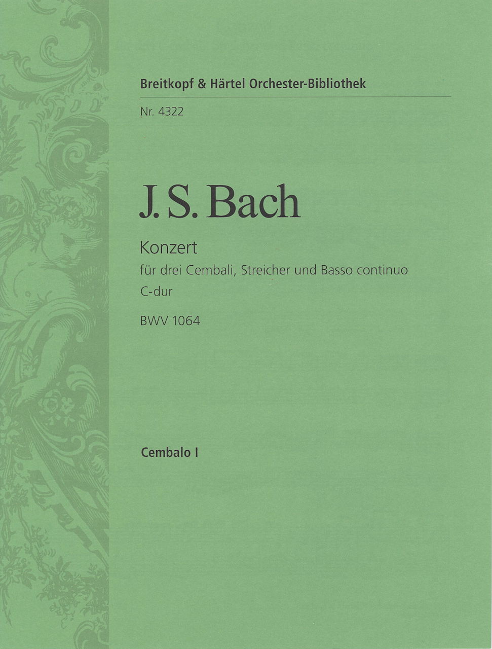 Bach, Concerto BWV 1064 Cemb I,II,III (Breitkopf)