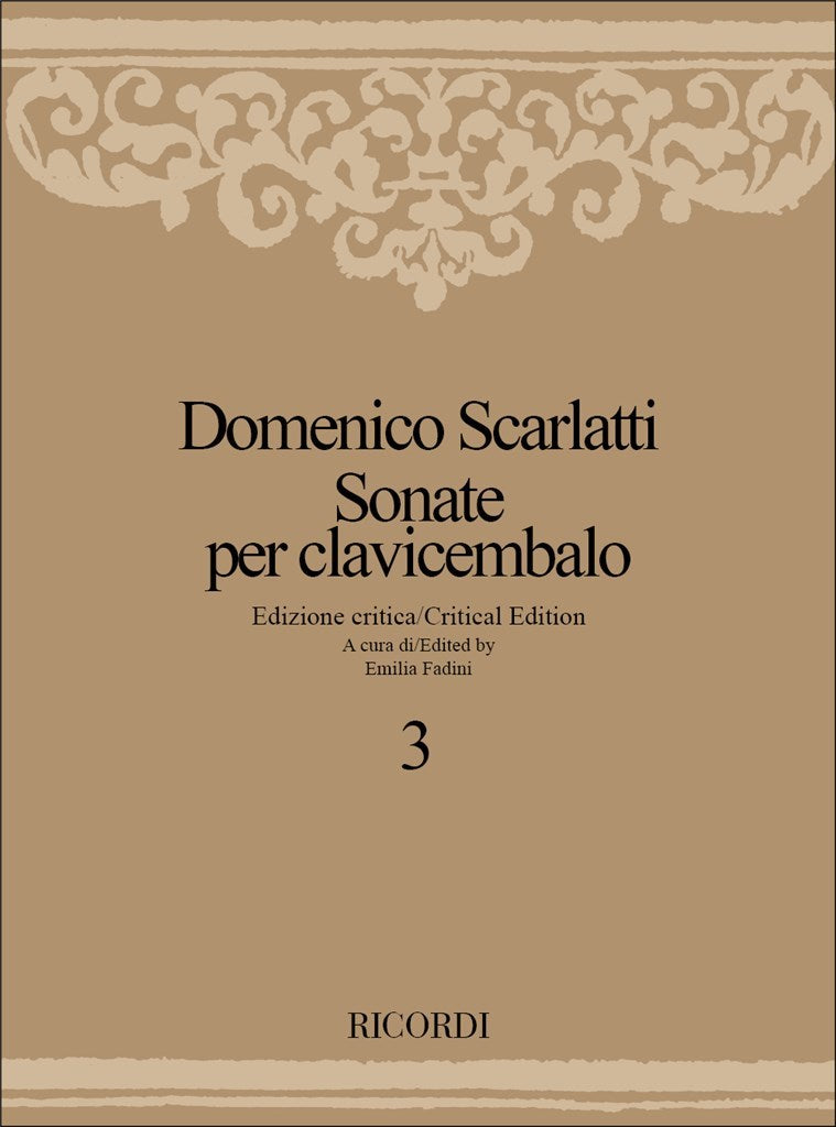 Scarlatti, Sonate 3 (Fadini) (Ricordi)
