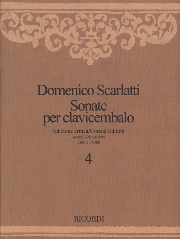 Scarlatti, Sonate 4 (Fadini) (Ricordi)