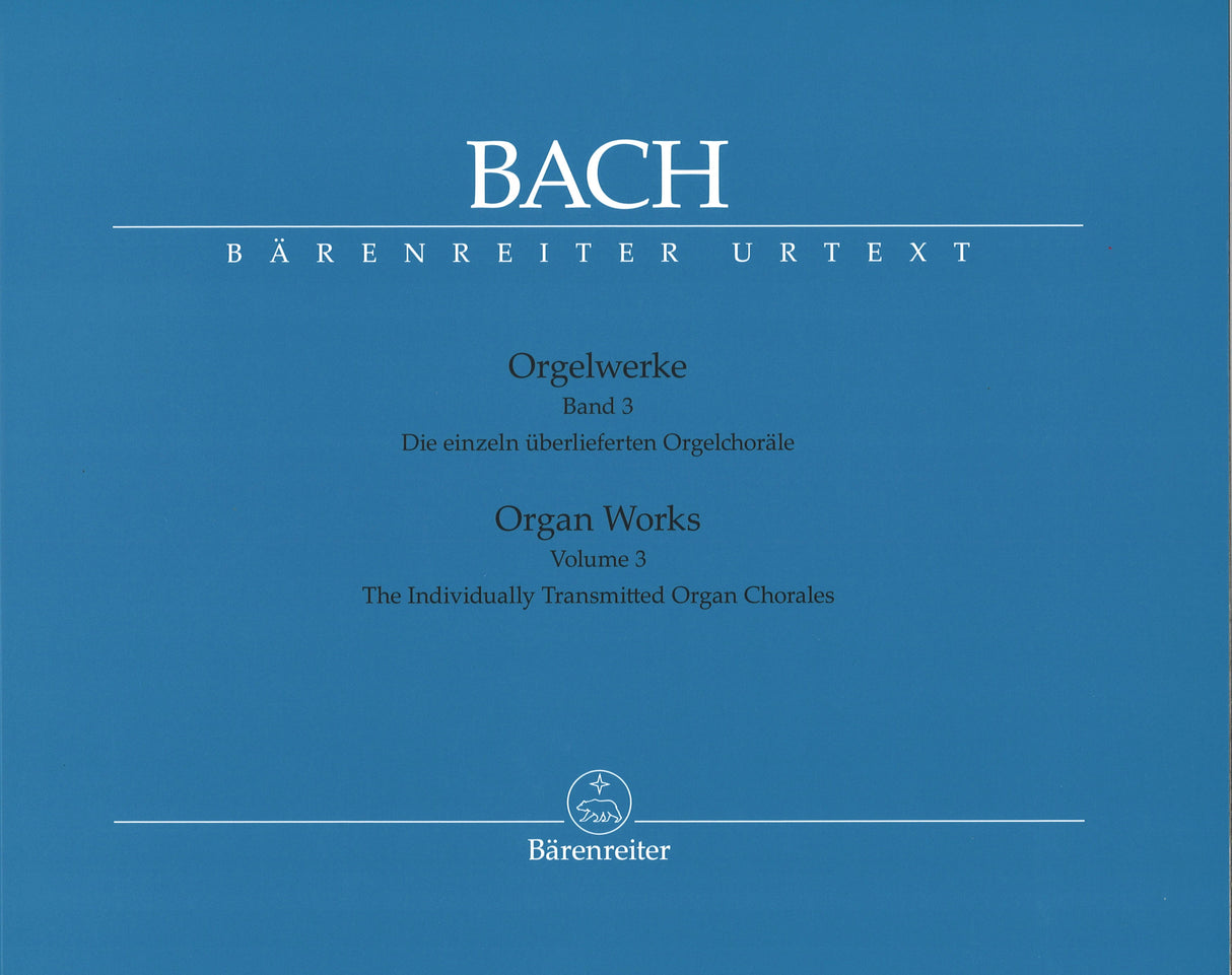 Bach, Orgelwerke 3: Einzeln Chorale (Barenreiter)