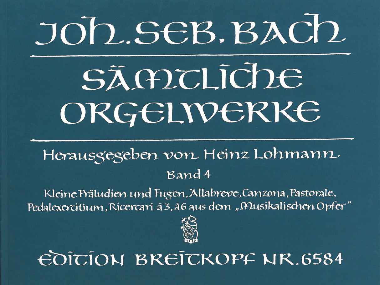 Bach, Samtliche Orgelwerke 4 (Lohmann) (Breitkopf)