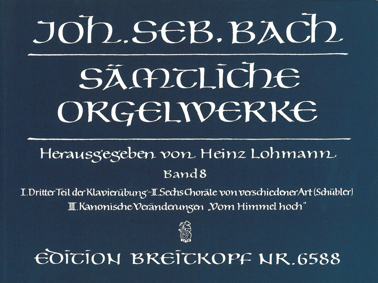 Bach, Samtliche Orgelwerke 8 (Lohmann) (Breitkopf)