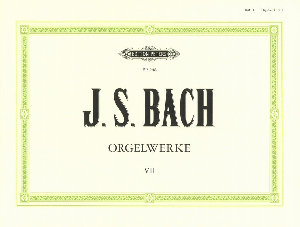 Bach, Orgelwerke 7: Choralvorspiele(K-Z) (Peters)