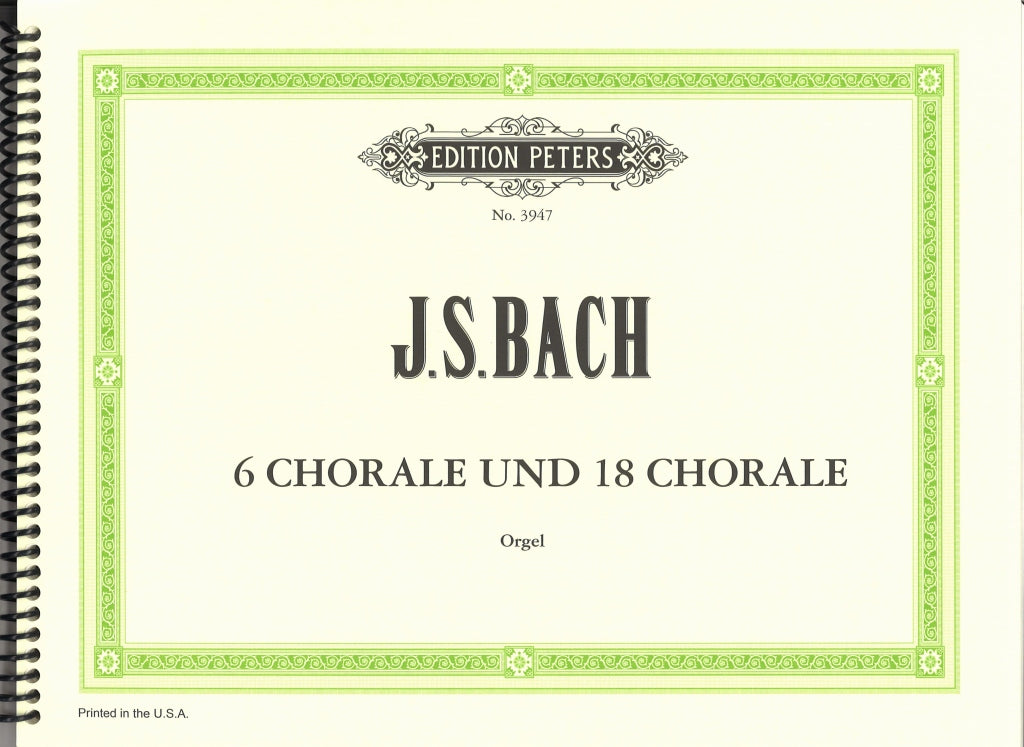 Bach, 6 Schubler Chorale; 18 Chorale (Peters)