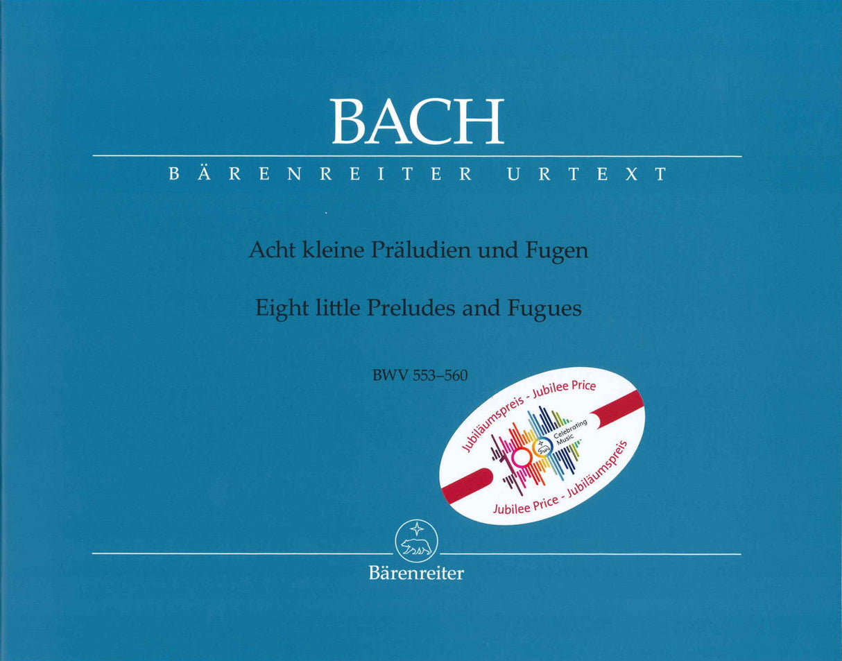 Bach, 8 kleine Praludien & Fugen (Durr) (Barenreiter)