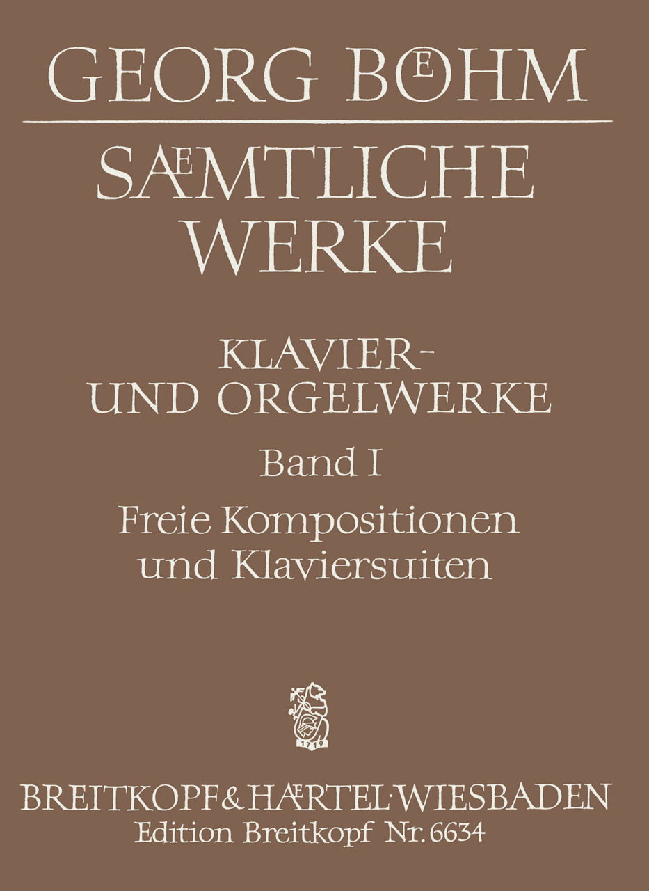 Bohm, Samtliche Werke fur Tasteninst. 1 (Breitkopf)