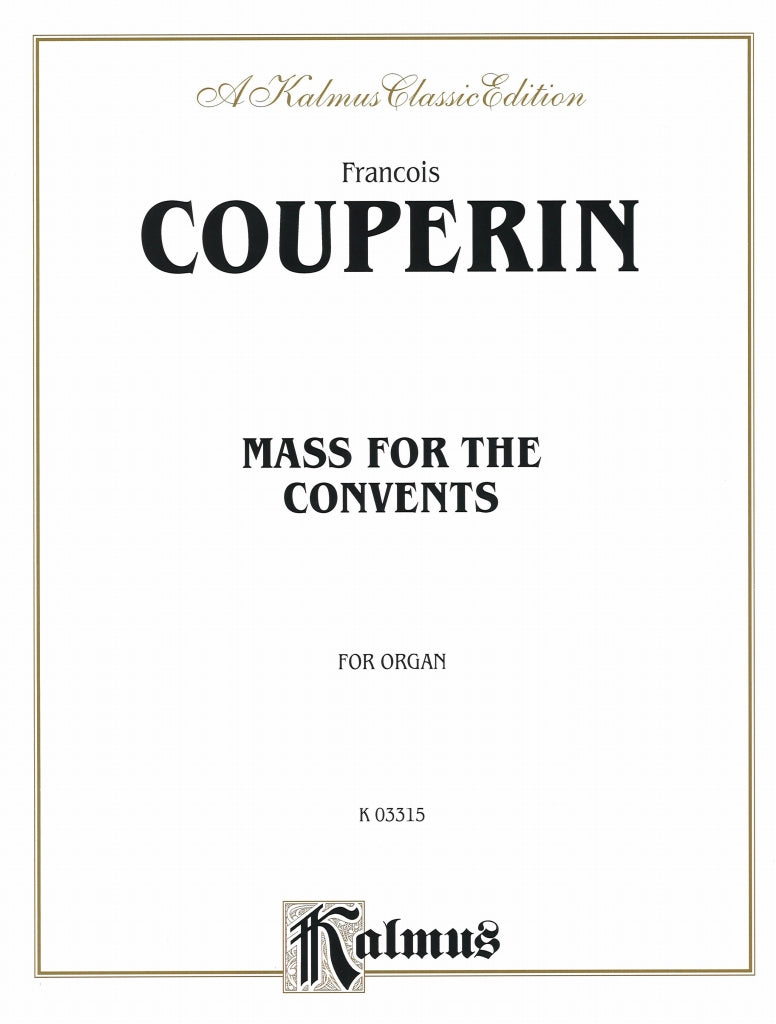 Couperin, Mass for the Convents (Kalmus/Alfred)