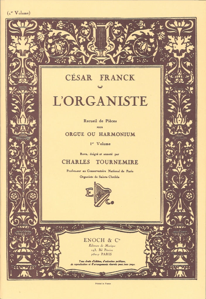 Franck, L'Organiste 1 (Tournemire) (Enoch)