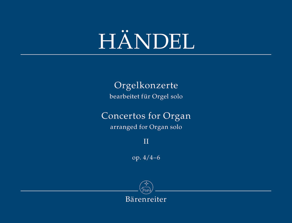 Handel, Orgelkonzerte op.4 II (Solo Stim (Barenreiter)