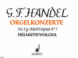 Handel, Concerto op. 4/1 (2-Org Red) (Schott)