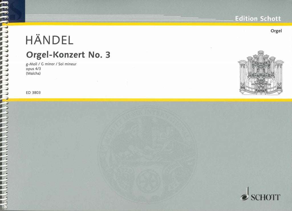 Handel, Concerto op. 4/3 (2-Org Red) (Schott)