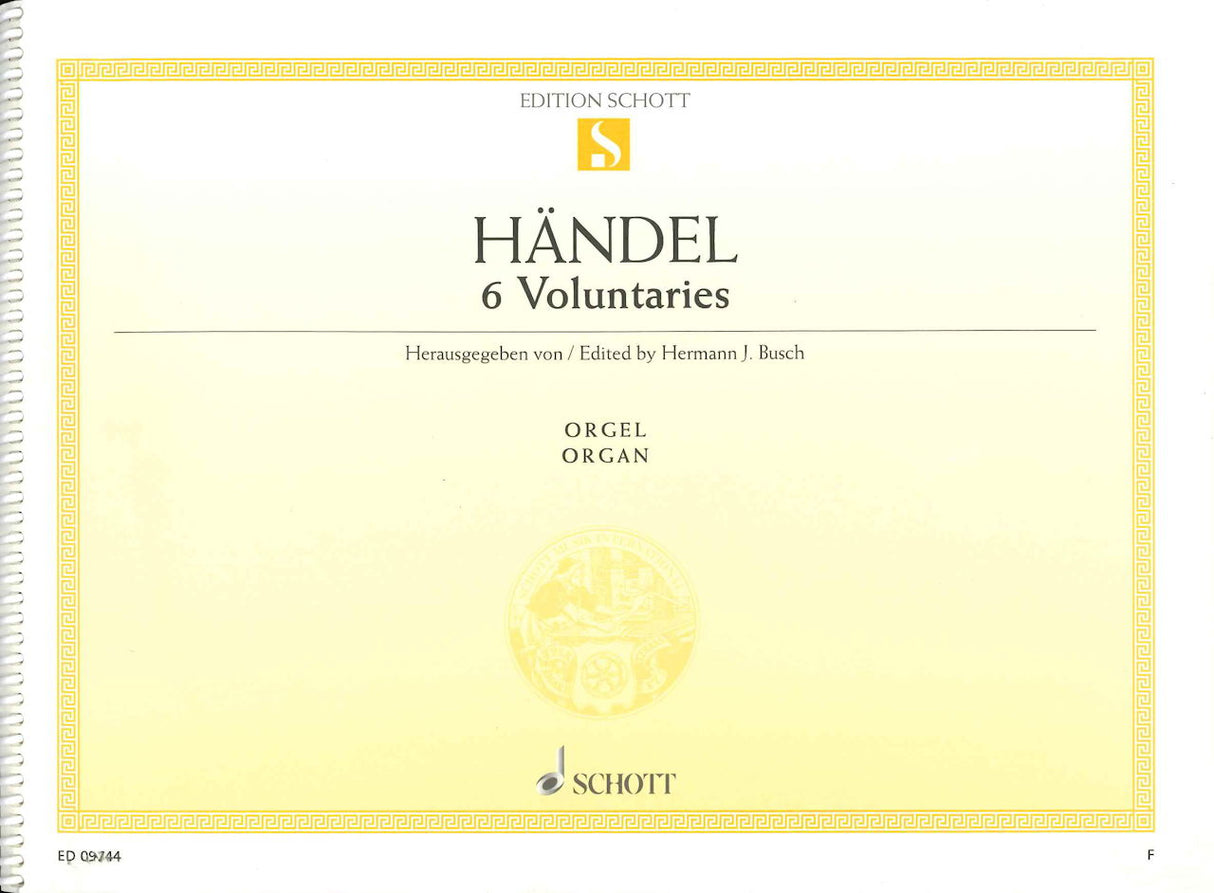 Handel, 6 Voluntaries (Schott)