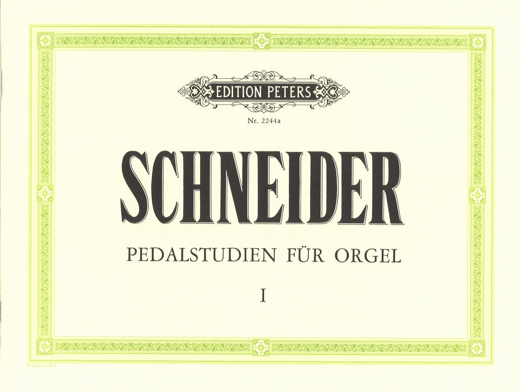 Schneider,J., Pedalstudien 1, op. 67 (Peters)
