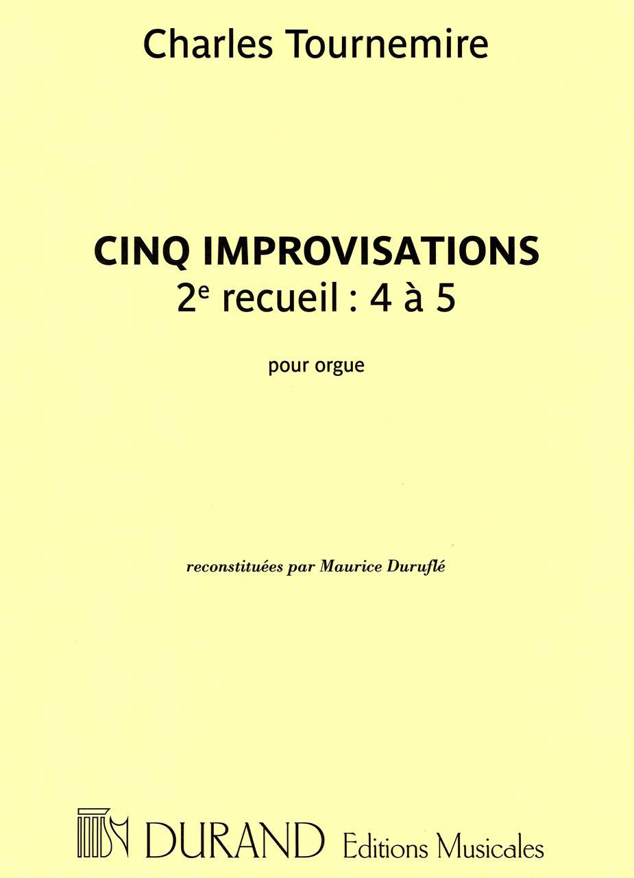 Tournemire, 5 Improvisations, II (Durand)