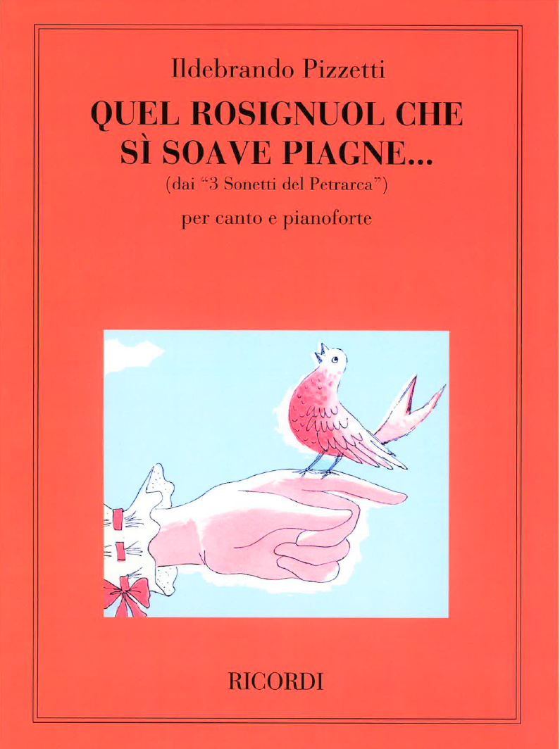 Pizzetti, 3 Sonetti del Petrarca, 2 (Ricordi)