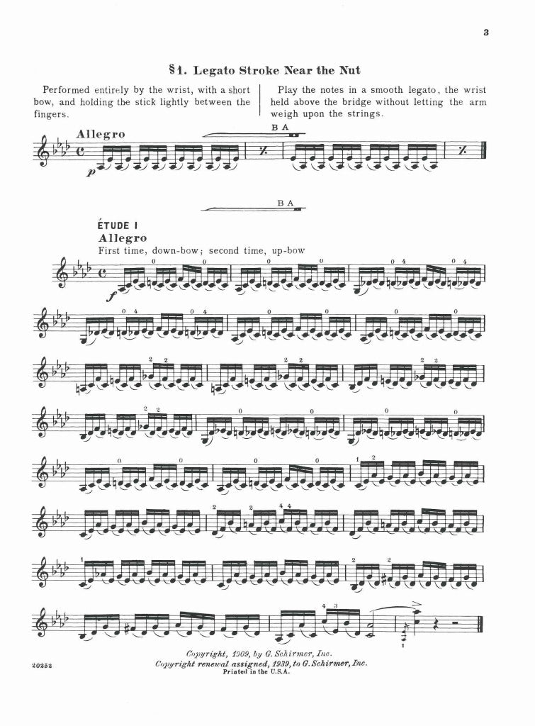 Casorti, Technic of Bowing op. 50 (G.Schirmer)