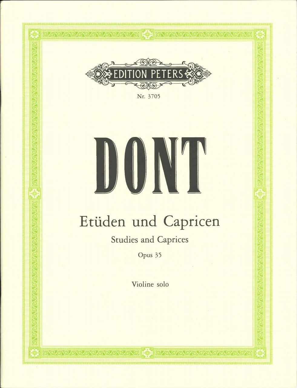 Dont, Etudes & Caprices op. 35 (Sitt) (Peters)
