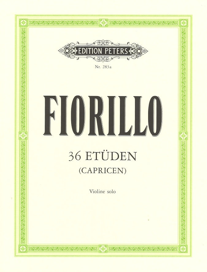 Fiorillo, 36 Etudes Caprices (Davisson) (Peters)