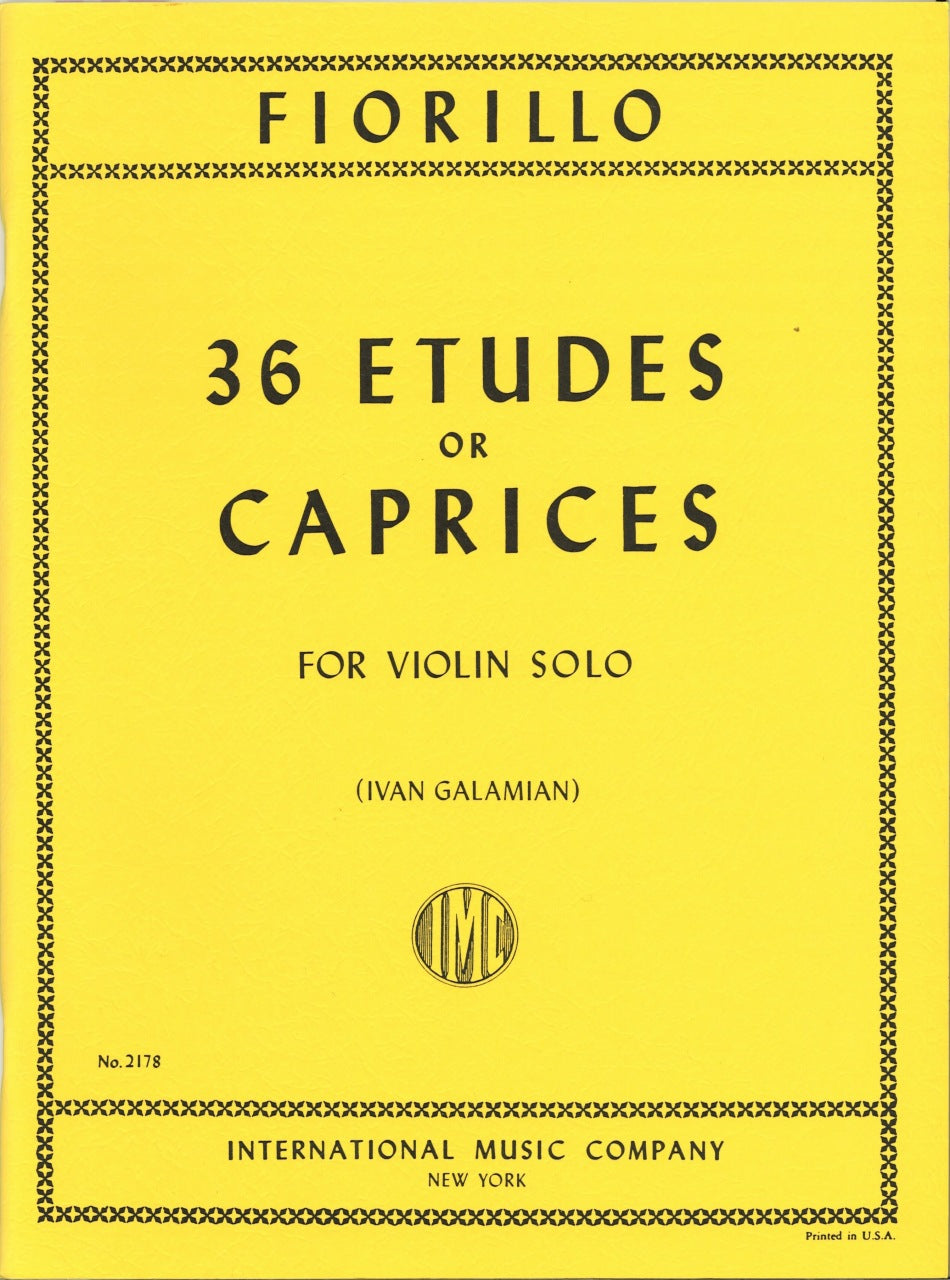 Fiorillo, 36 Etudes Caprices (Galamian) (IMC)