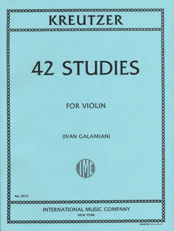 Kreutzer, 42 Etudes (Galamian) (IMC)