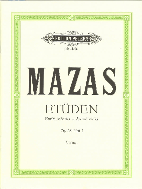 Mazas, Etuden op. 36, 1 (Davisson) (Peters)