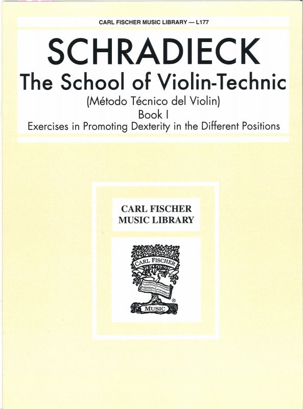 Schradieck, School of Violin-Technic 1 (Carl Fischer)