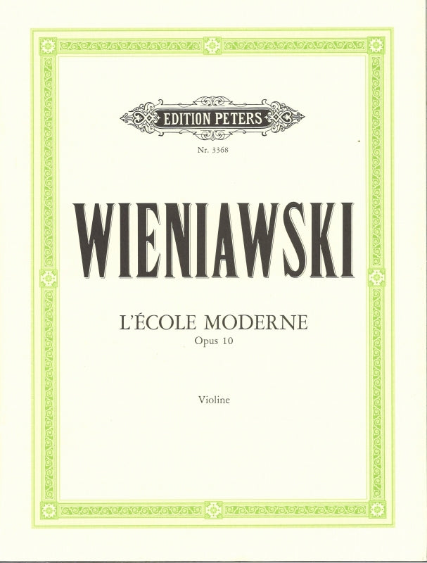 Wieniawski, Ecole moderne op. 10 (Sitt) (Peters)