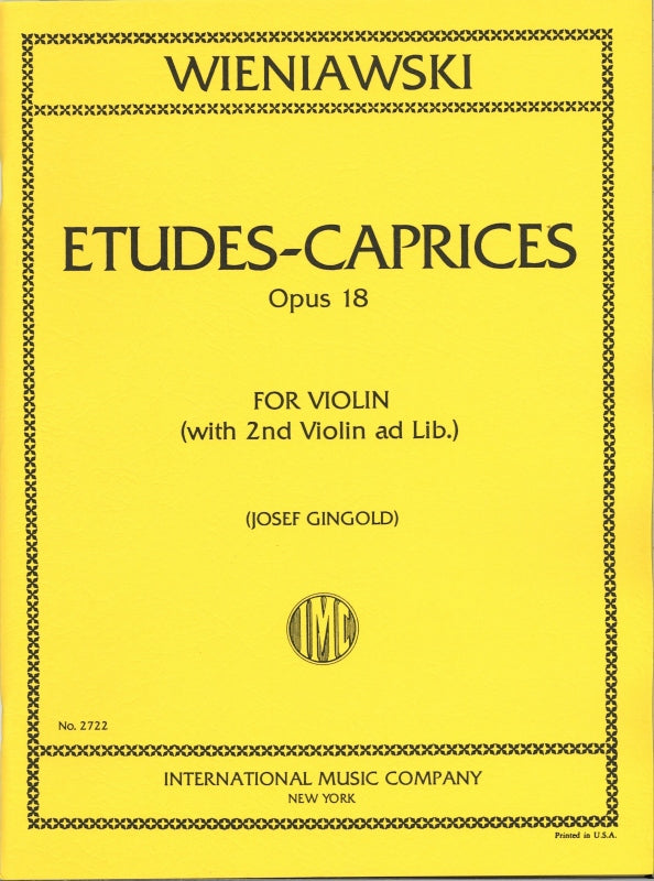 Wieniawski, Etudes-Caprice op.18(Gingold (IMC)