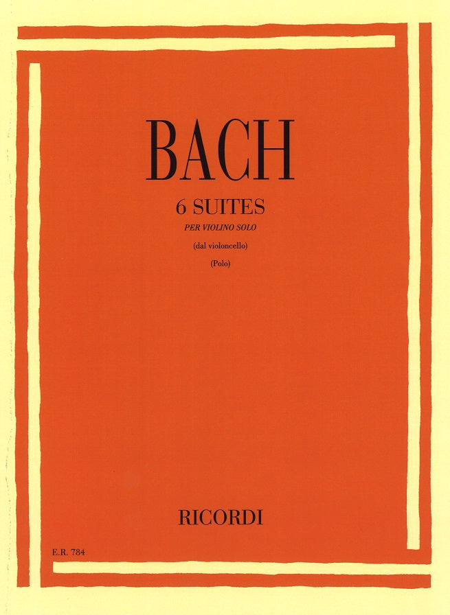 Bach, Suites dal Violoncello (Vn Solo) (Ricordi)