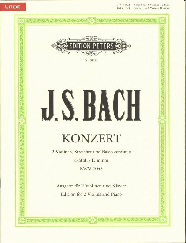 Bach, Concerto BWV 1043 in d (Oistrach) (Peters)