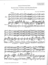 Bach, Concerto BWV 1064 in D (3Vn,Pf) (Hug)