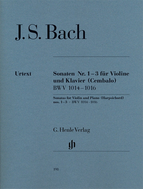 Bach, Sonaten 1-3 BWV 1014-1016 (Henle)