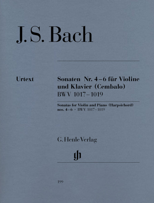 Bach, Sonaten 4-6 BWV 1017-1019 (Henle)