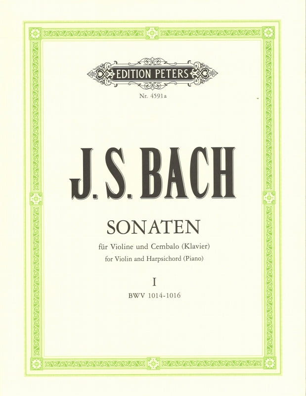 Bach, Sonaten 1: BWV 1014-16 (Schleifer) (Peters)