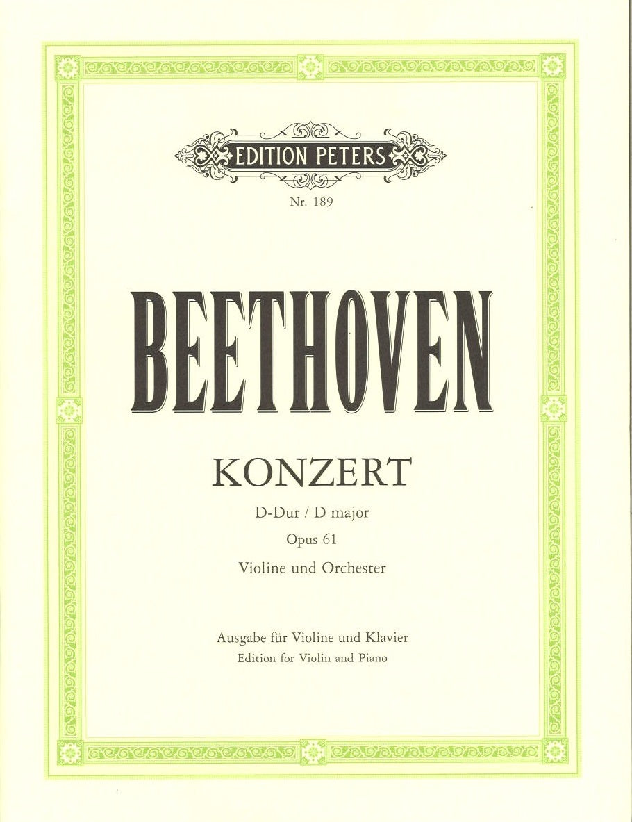Beethoven, Concerto op. 61 (Flesch) (Peters)