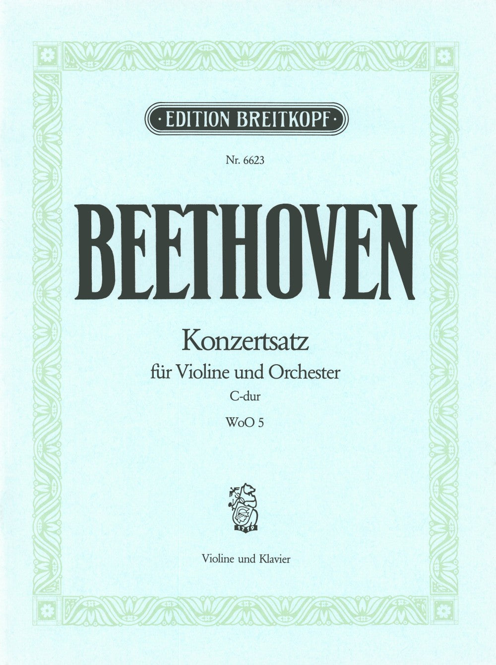 Beethoven, Konzertsatz in C (Breitkopf)