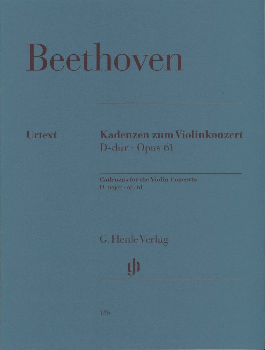 Beethoven/Schneiderhan, Concerto, Cadenz (Henle)